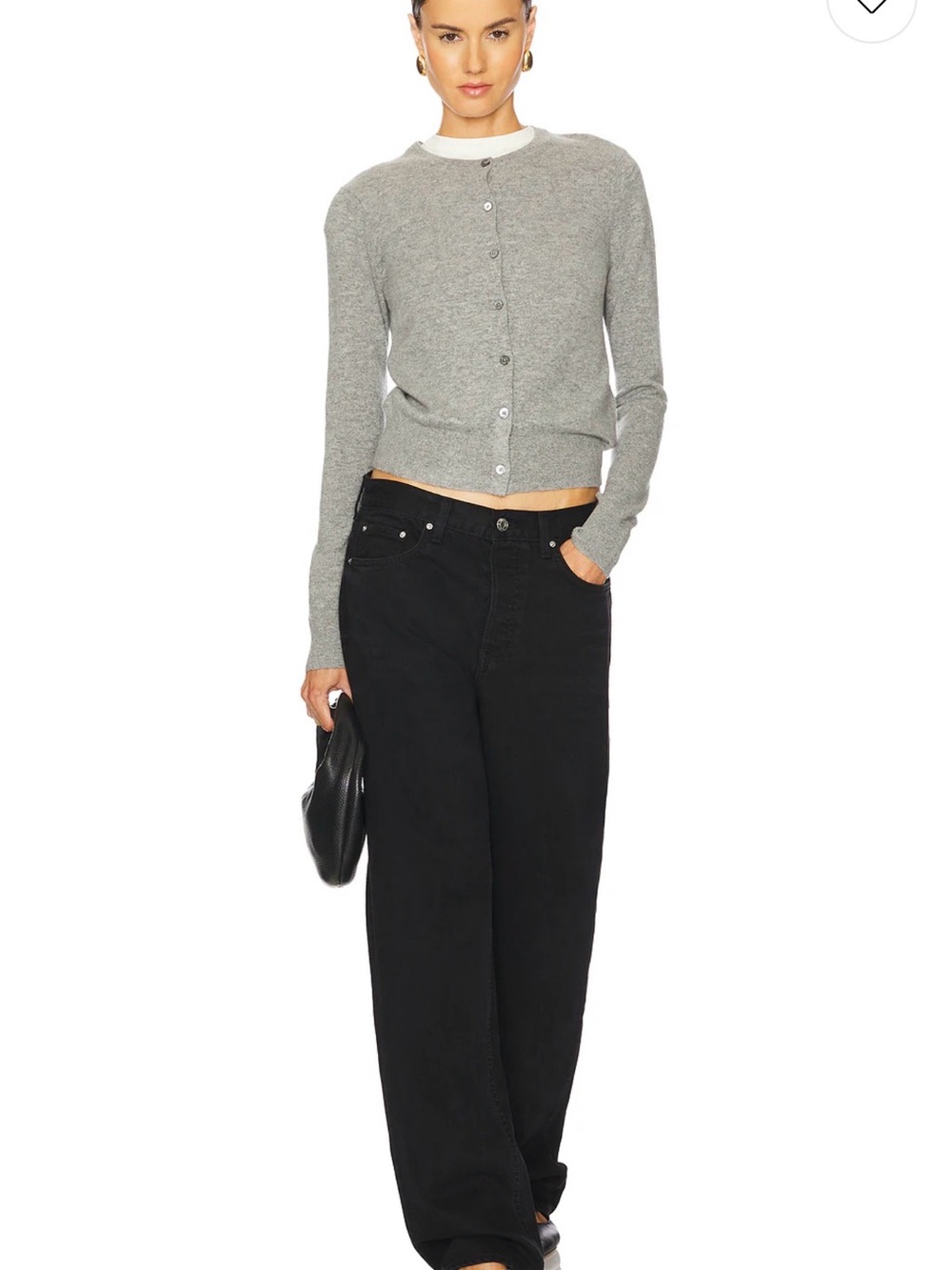 GRLFRND Black Wide Leg Jeans